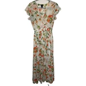 Kate and Lily Maxi Dress Women’s 8 Floral Easter V-Neck Empire Waist Fairy